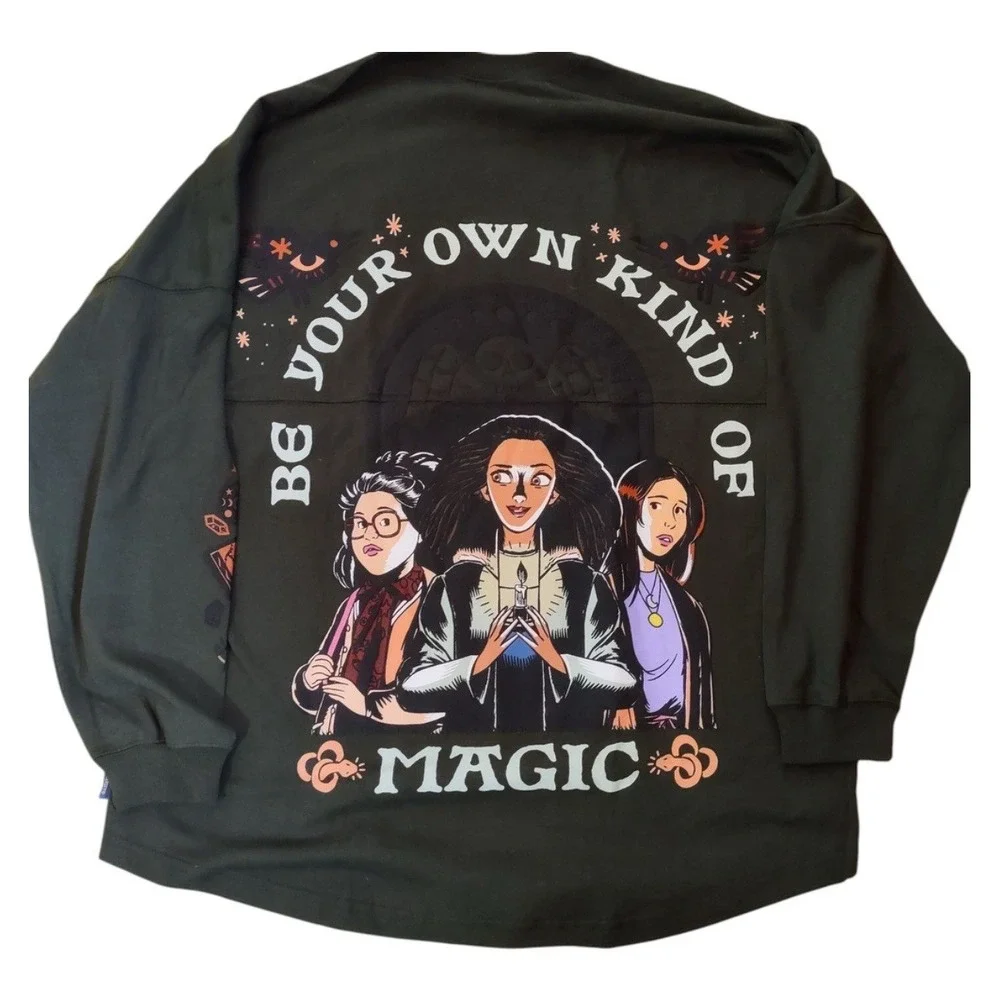 NEW Disney Hocus Pocus Spirit‎ Jersey Own Kind Of Magic Graphics Heavy Sz Lg